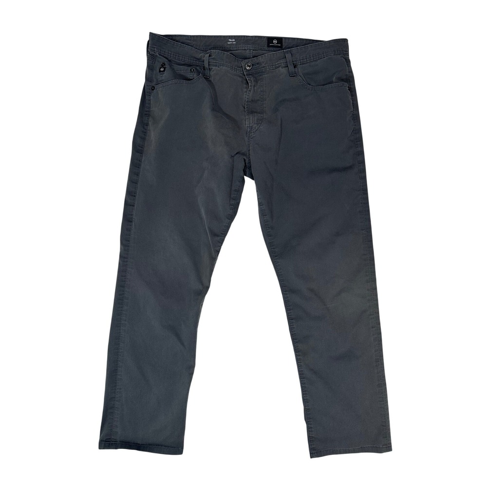 AG Adriano Goldschmied Tellis Modern Slim Gray Pants Mens Size 38x34
